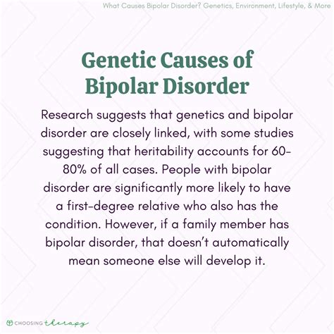 Causes & Risk Factors of Developing Bipolar Disorder