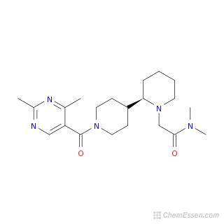 2-[(2R)-2-{1-[(2,4-dimethylpyrimidin-5-yl)carbonyl]piperidin-4-yl}piperidin-1-yl]-N,N ...