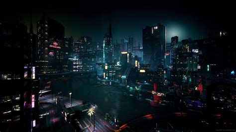 Futuristic Night City Cyberpunk 2077 Live Wallpaper - MoeWalls