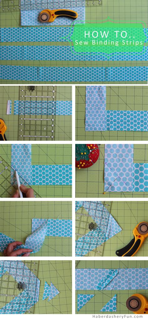 How To Sew Binding Strips Together.. | Haberdashery Fun