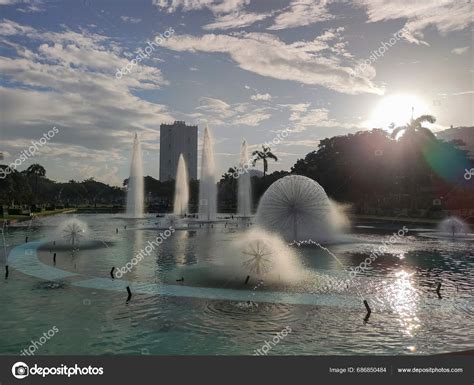 Manila Philippines Oct 2023 Rizal Park Morning Fountain Manila ...