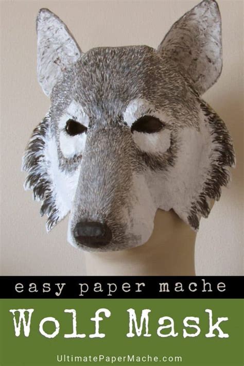 Wolf Mask Pattern • Ultimate Paper Mache