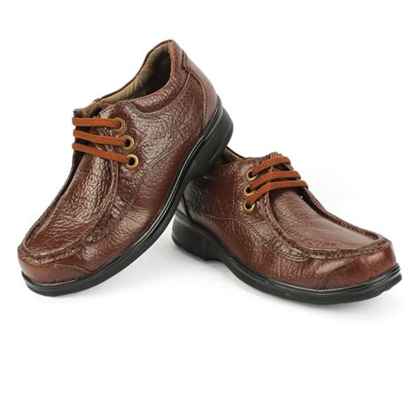 Brown Leather Casual Shoes For Men In Pure Leather | Horex®