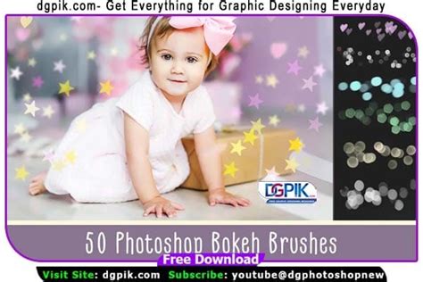 50 Bokeh Photoshop Brushes - DGPik