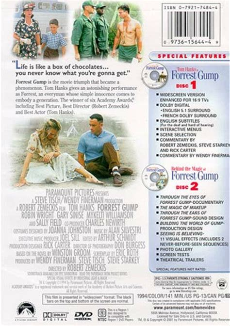 Forrest Gump: Special Collector's Edition (1994) - Tom Hanks 2 DVD Set – Elvis DVD Collector ...