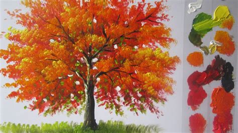 Autumn Tree Painting at PaintingValley.com | Explore collection of Autumn Tree Painting