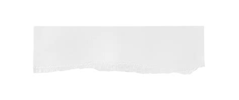 White ripped piece of paper isolated on transparent background PNG file ...