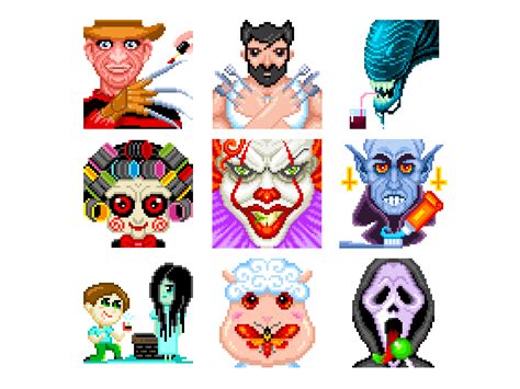 Horror Pixel Art by Julia Grishko on Dribbble