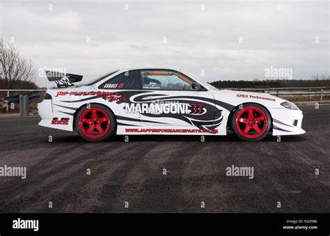 Nissan S14 drift car Stock Photo - Alamy