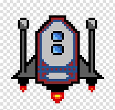 Spaceship pixel art - lopihuge