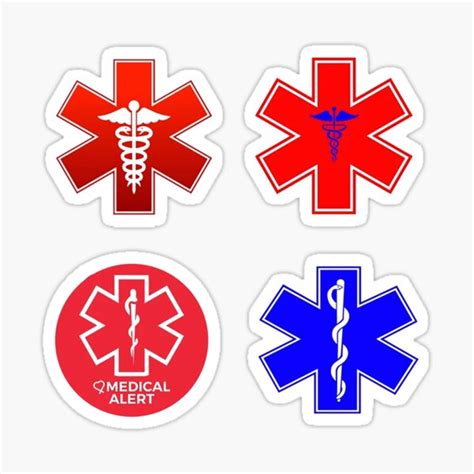 "Red Cross Medical Car Decals Stickers" Sticker for Sale by 1guy1girl | Redbubble