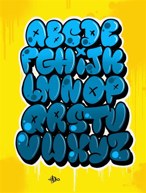 Abecedario Bubble Graffiti Dibujar Abecedario O Letras En Graffiti | The Best Porn Website