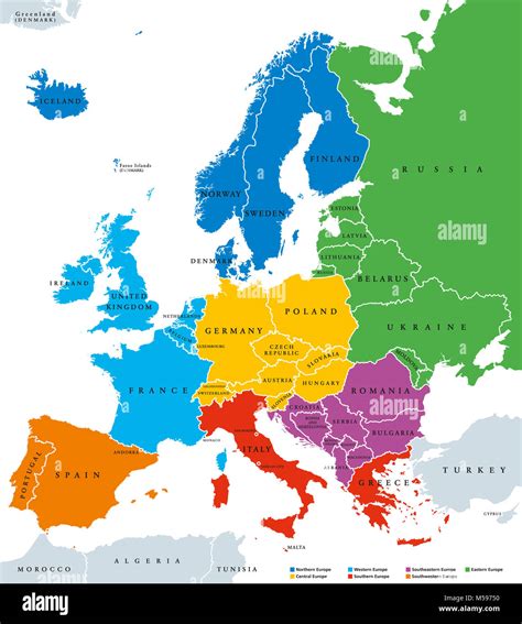 Europe Map Regions