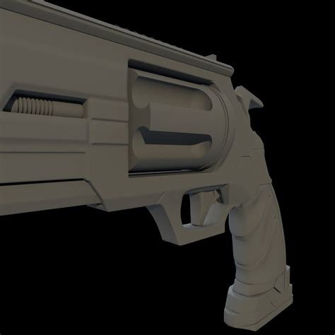 Sci-fi Handgun 3D Model $5 - .c4d - Free3D