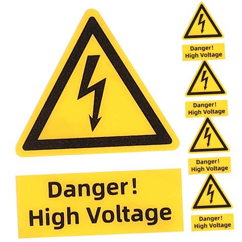 Buy EXCEART 5pcs electrical stickers high voltage warning labels danger warning stickers ...