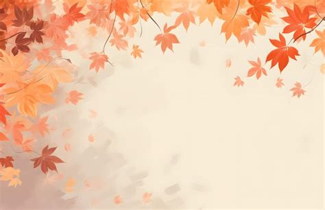 Premium AI Image | a watercolor painting of autumn leaves.