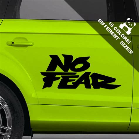 No fear no fear decal no fear sticker no fear vinyl no | Etsy