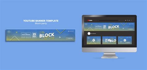 Free PSD | Block party template design