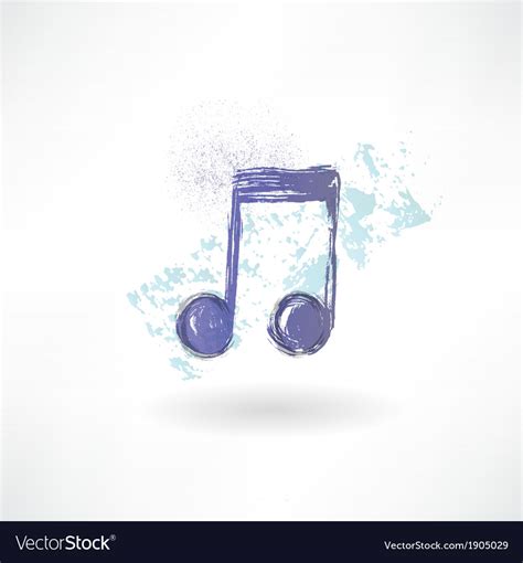 Music grunge icon Royalty Free Vector Image - VectorStock