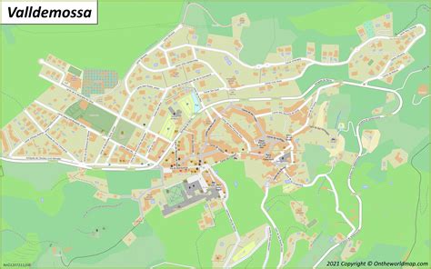 Valldemosa Mapa | Mallorca, España | Mapas Detallados de Valldemosa (Valldemossa)