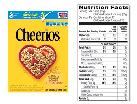 Cheerios Nutrition Facts Label | Besto Blog