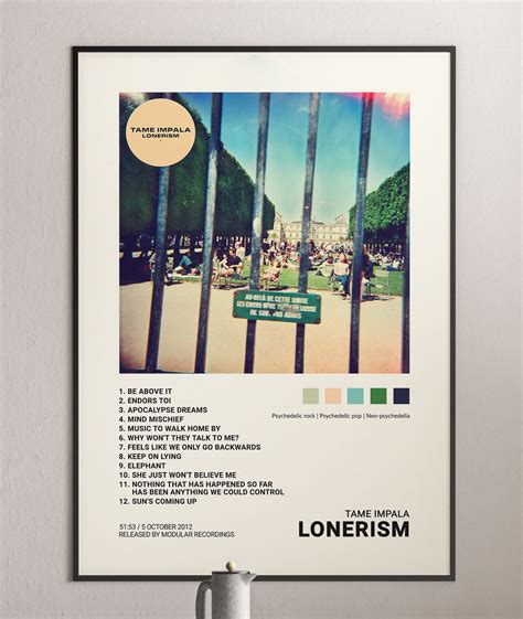 Tame Impala - Lonerism Album Cover Poster Print | Album covers, Tame impala, Poster prints