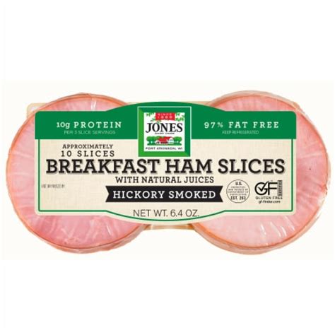 Jones Dairy Farm Hickory Smoked Ham Slices, 10 ct / 6.4 oz - Pick ‘n Save