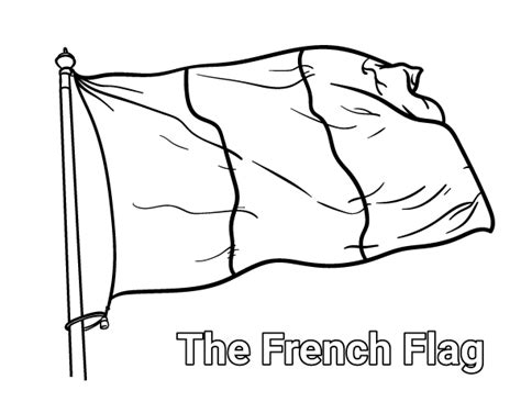 Free French flag coloring page. Download it at https://museprintables.com/download/coloring-page ...