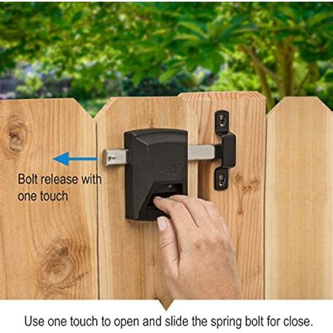 SmartKey Gate Lock N109-080 Vinyl Wooden Fences, Black Home Improvement ...