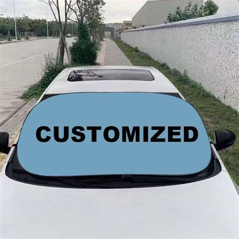 Custom Car Sun Shade Personalized Windshield Cover Sunshade - Etsy