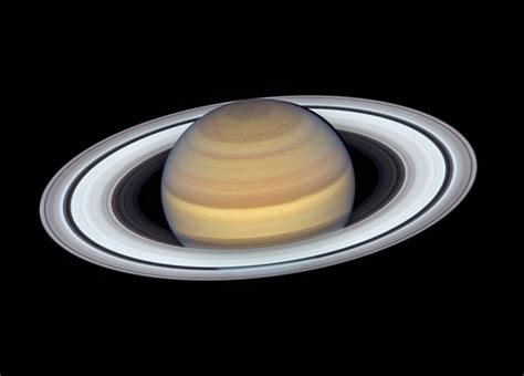 NASA's Hubble Space Telescope Captures Surreal Image of Saturn and Its Rings Tilted Toward Earth ...