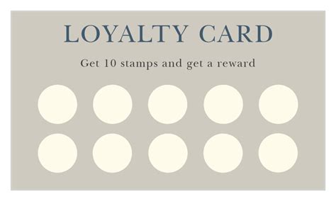 Loyalty Stamp Card Template