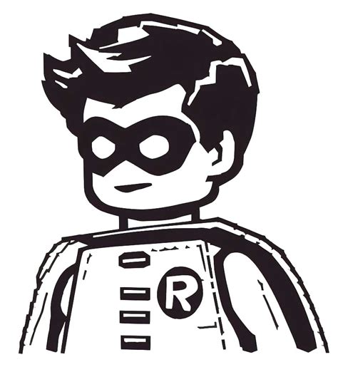 Drawing of Lego Robin coloring page - Download, Print or Color Online for Free