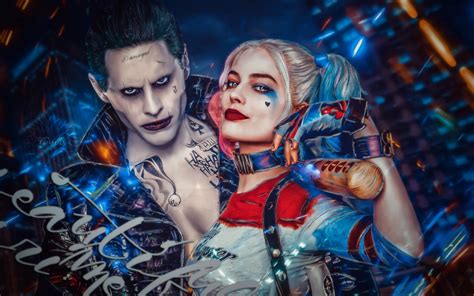 Download Margot Robbie Jared Leto Harley Quinn Joker Movie Suicide Squad Art