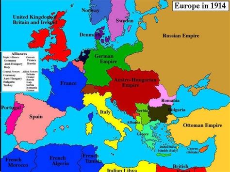 Europe Maps 1914