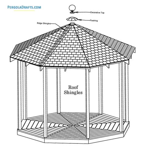 12 Feet Octagon Gazebo Plans