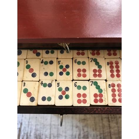 Antique Mahjong Game Set | Chairish