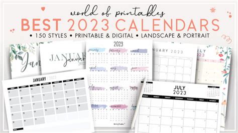 2023 Calendars - World of Printables