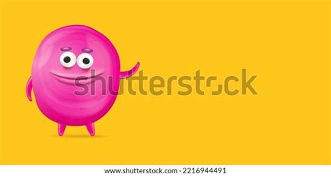 Vector Cartoon Funny Pink Alien Monster Stock Vector (Royalty Free) 2216944491 | Shutterstock