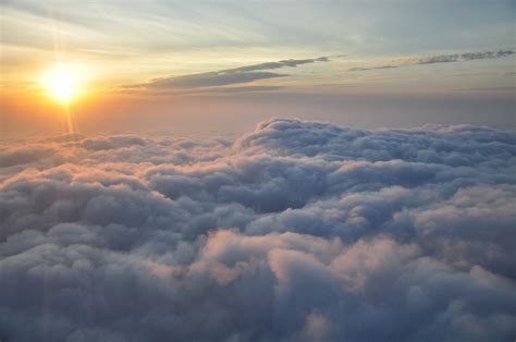 White clouds, sky, clouds, sunset, air HD wallpaper | Wallpaper Flare