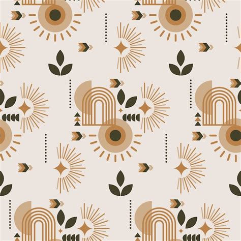 Free Vector | Boho geometric pattern design