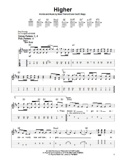 Higher by Creed - Easy Guitar Tab - Guitar Instructor