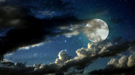 Moon And Stars Wallpaper