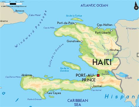 Haiti Map - TravelsFinders.Com