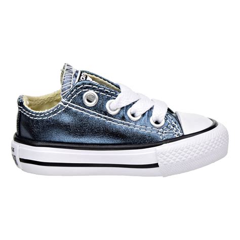 Converse Chuck Taylor All Star OX Infants Shoes Blue Fir/White/Black 757662f - Walmart.com