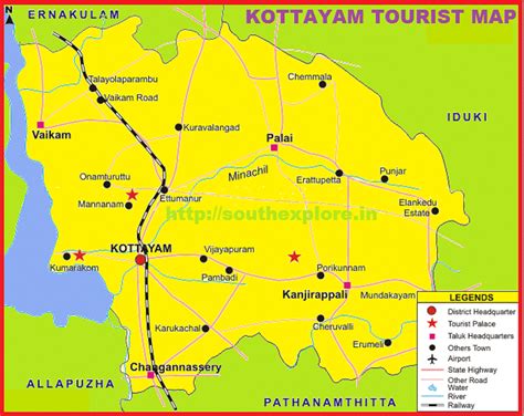 SOUTH INDIA TOURISM: KOTTAYAM TOURISM MAP | TOURIST PLACES IN KOTTAYAM ...