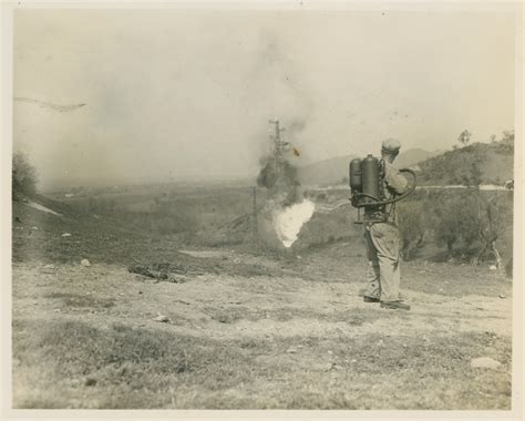 Demonstration of a German flamethrower in Italy in April 1944 | The Digital Collections of the ...