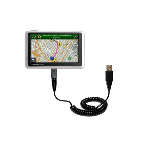 Coiled Power Hot Sync USB Cable suitable for the Garmin Nuvi 1300 with ...