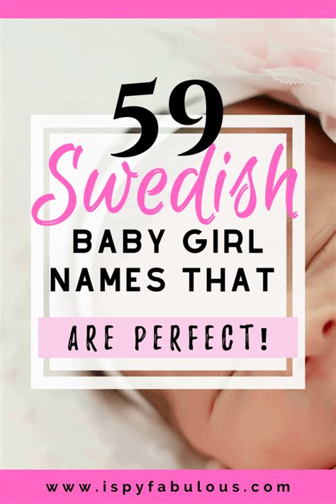 59 Unique Swedish Girl Names Everyone Will Love! - I Spy Fabulous