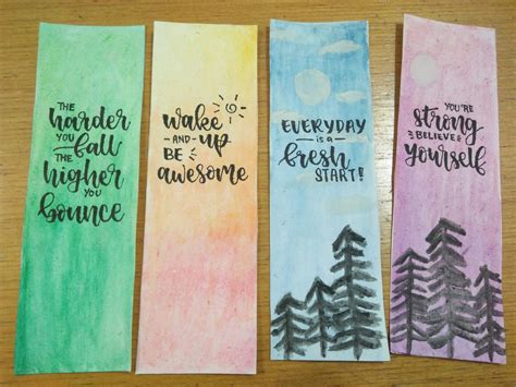 Water coloured bookmarks | Bookmarks handmade, Creative bookmarks, Bookmark craft